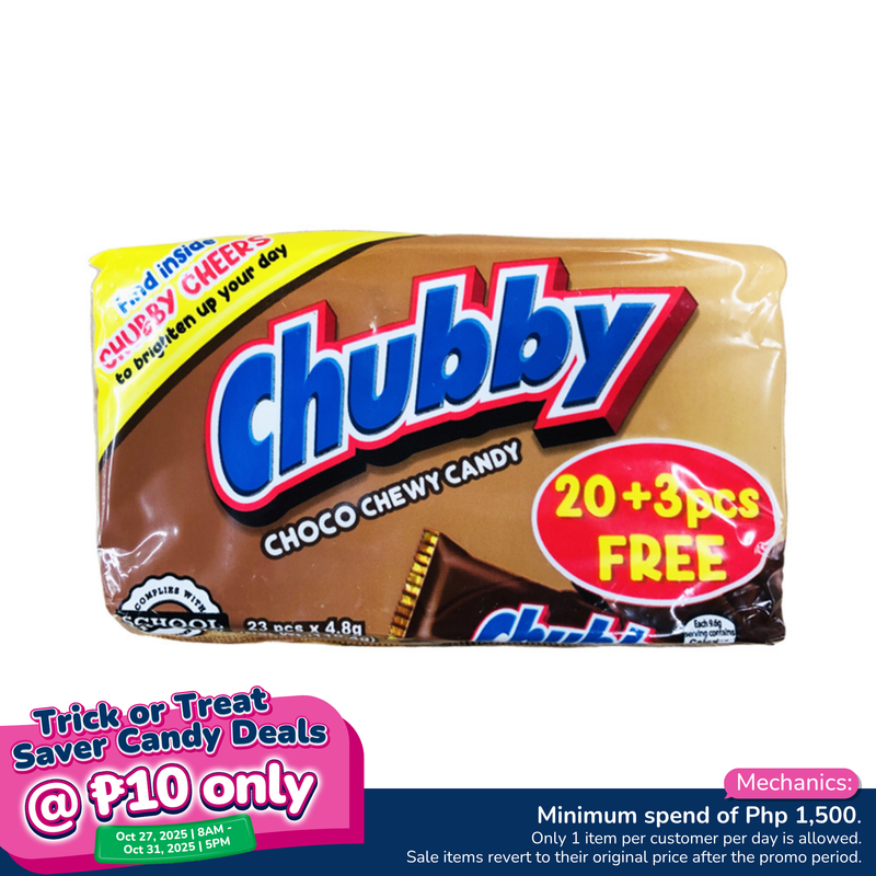 Chubby Chewy Candy Chocolate 20's + 3