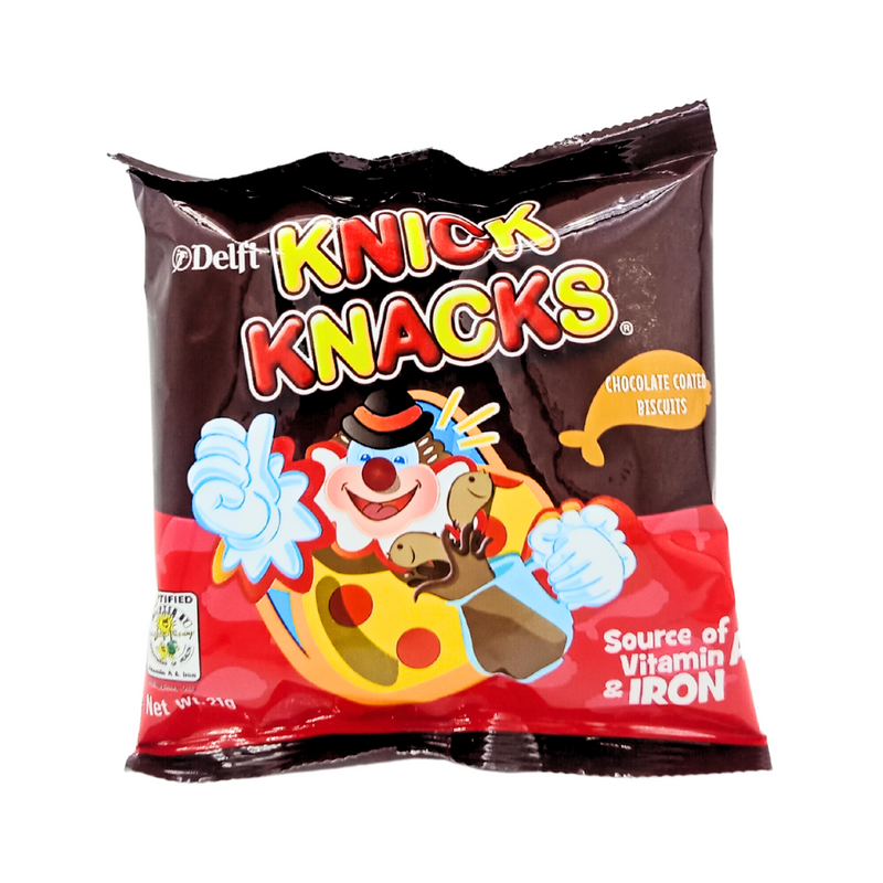 Knick Knacks Chocolate Coated Biscuits 21g
