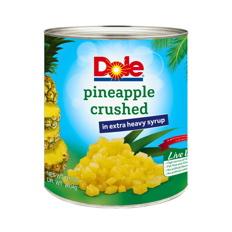 Dole Pineapple Crushed In Heavy Syrup 3175g