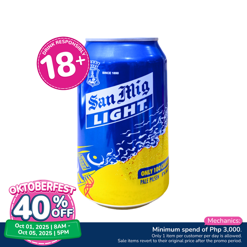 San Miguel Beer Light In Can 330ml