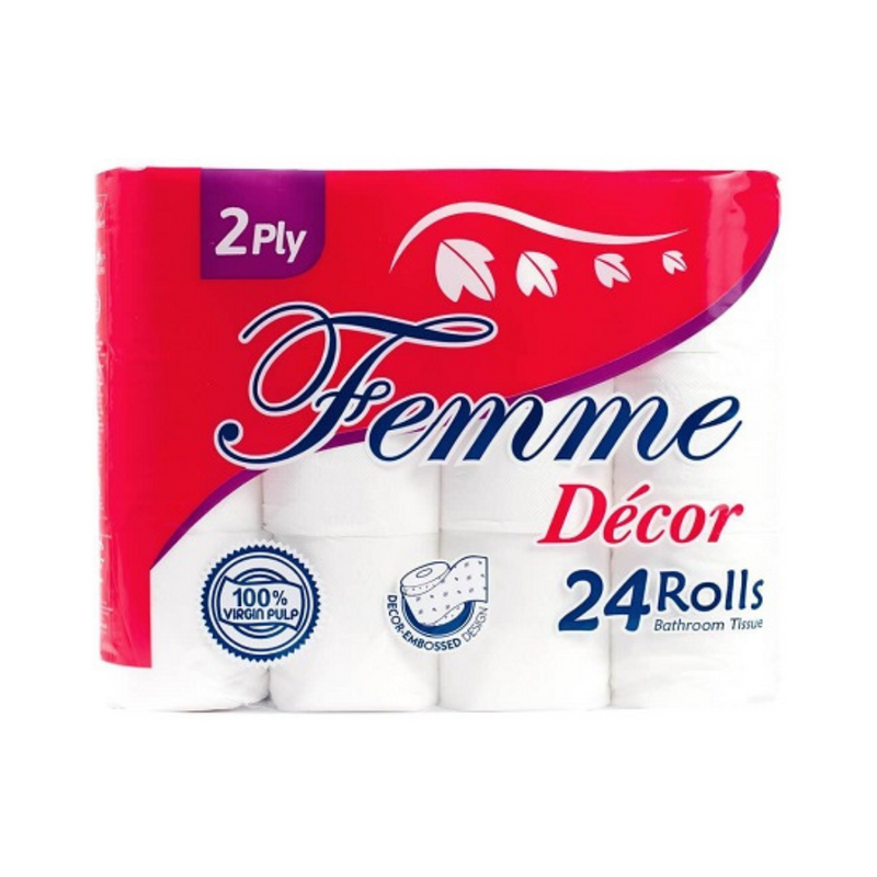 Femme Decor Bathroom Tissue 2ply 24's