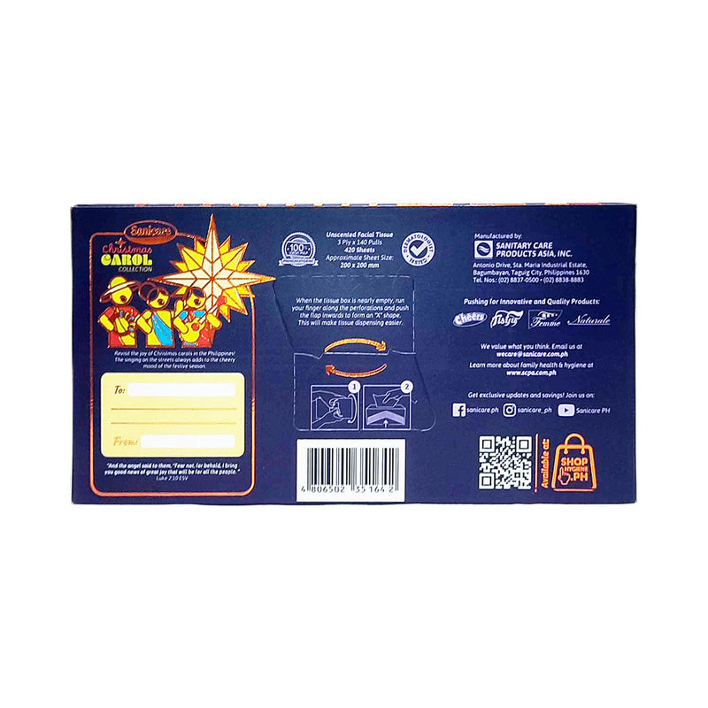 Sanicare Facial Tissue Econo 3Ply 420Sheets