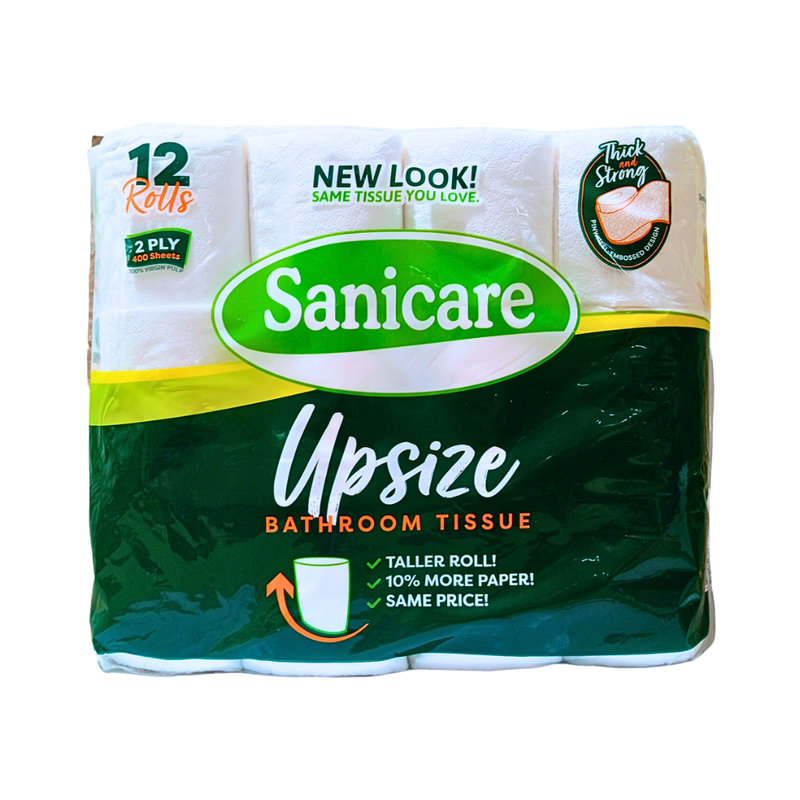 Sanicare Bathroom Tissue 2Ply 400 Sheets 12's