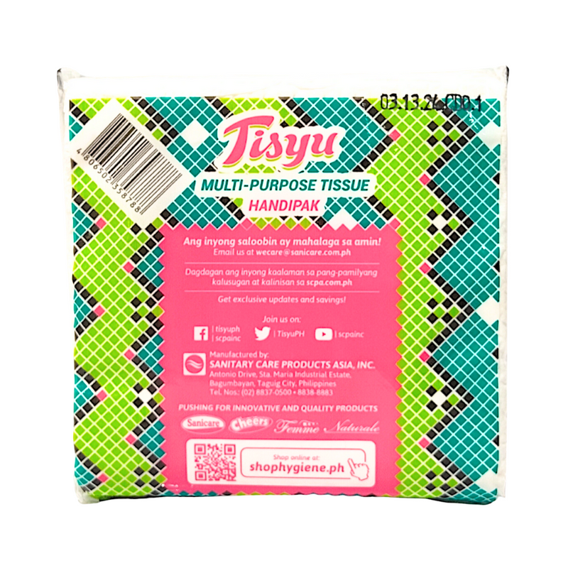 Tisyu Multi-Purpose Tissue Handipack 2Ply 40 Sheets