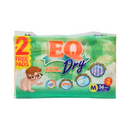 EQ Dry Baby Diaper Econo Pack Medium 36's + 2