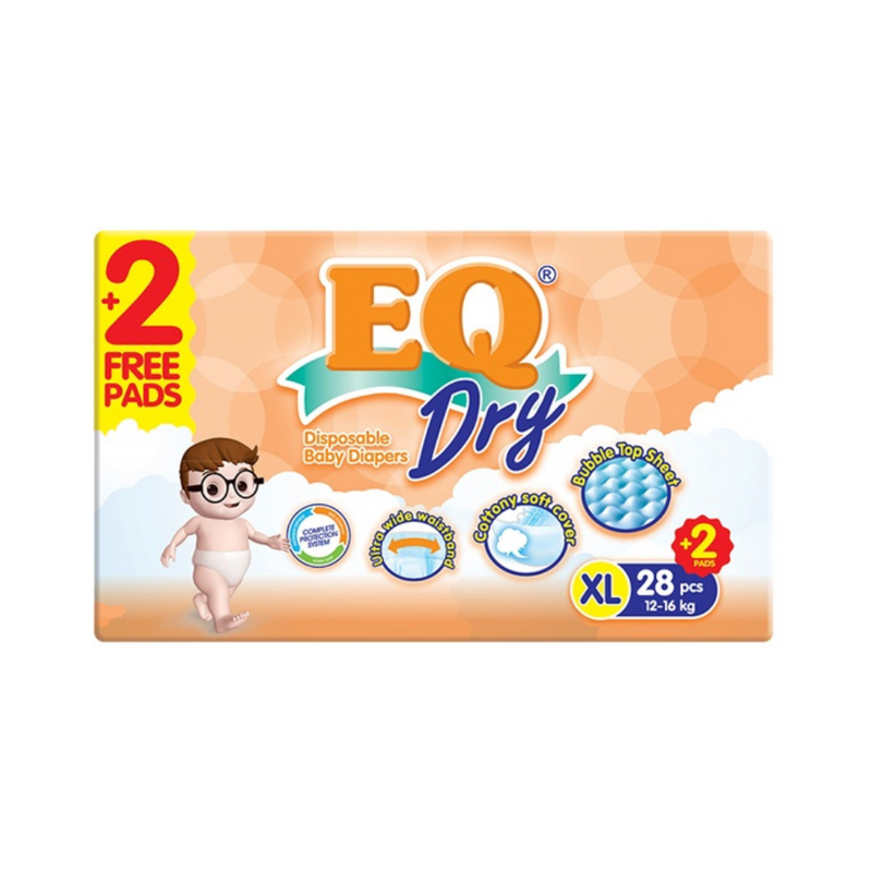 EQ Dry Baby Diaper Econo Pack Extra Large 28's
