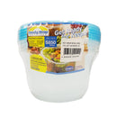 Ready-Wrap S850 Colored Lid And Clear Container 5's