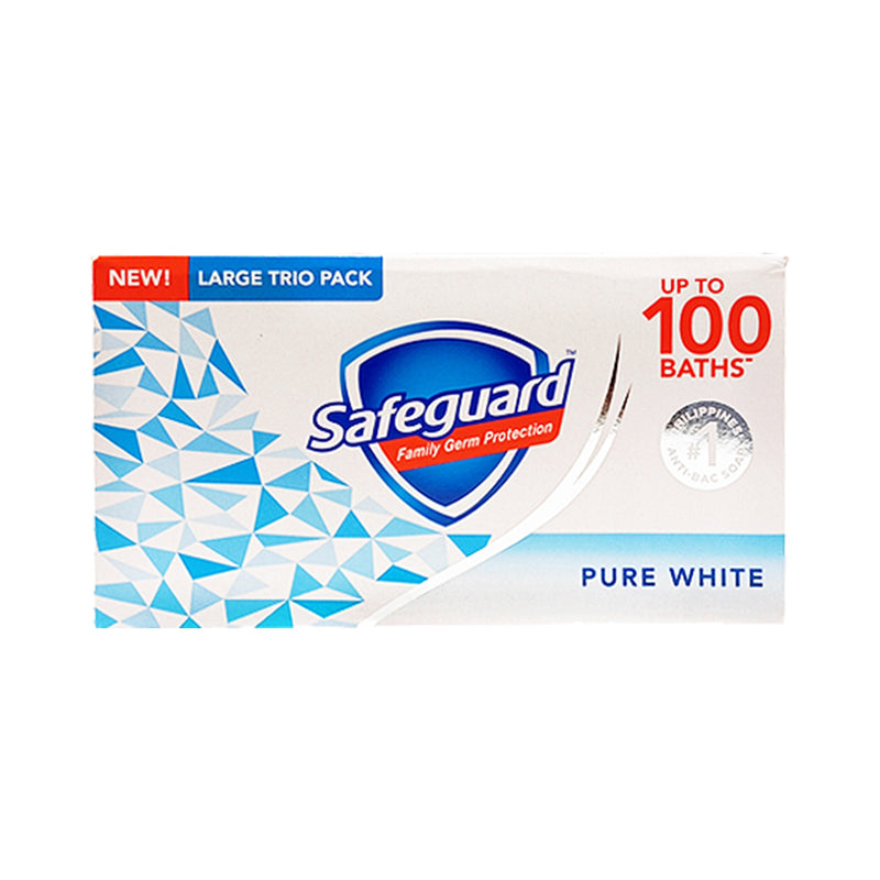 Safeguard Bar Soap Pure White Tripid Pack 115g x 3's