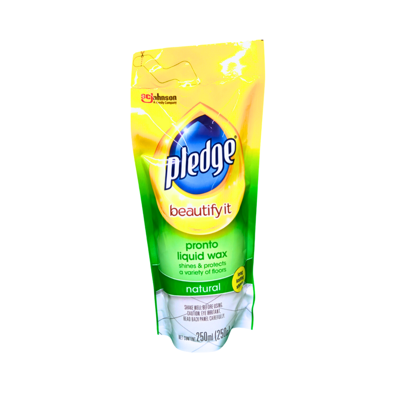 Pledge Liquid Wax Pouch Natural 250ml