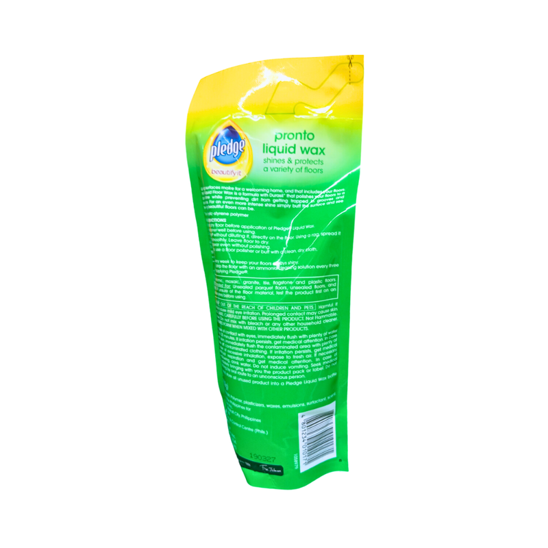 Pledge Liquid Wax Pouch Natural 250ml