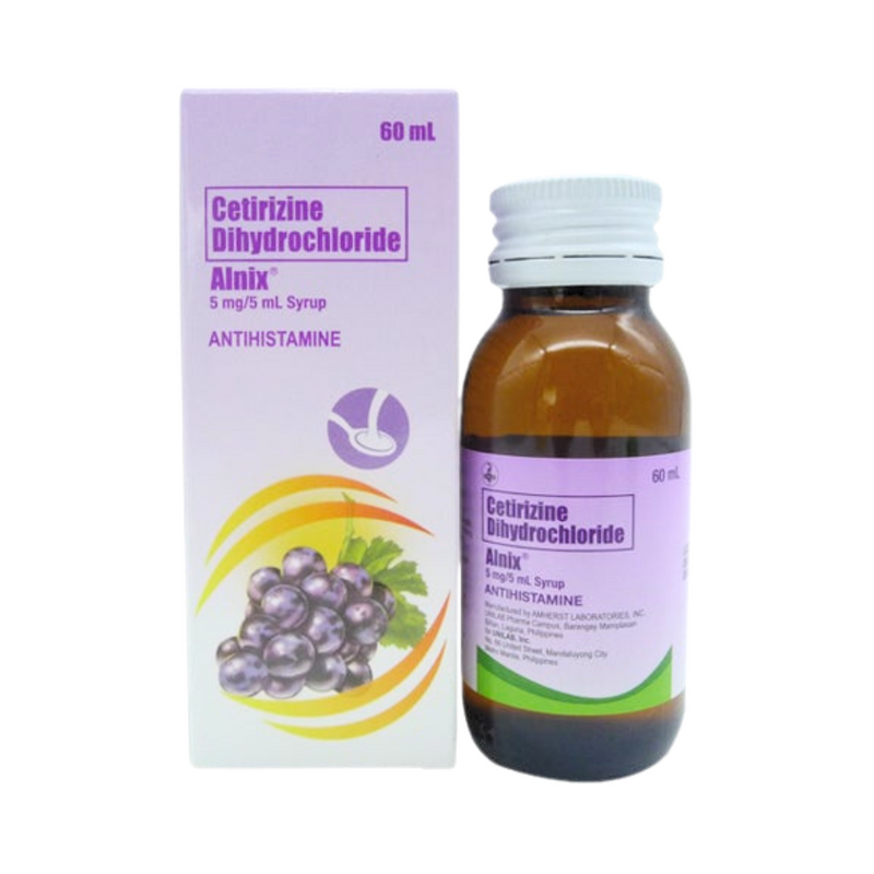 Alnix Cetirizine 5mg/5ml Syrup 60ml