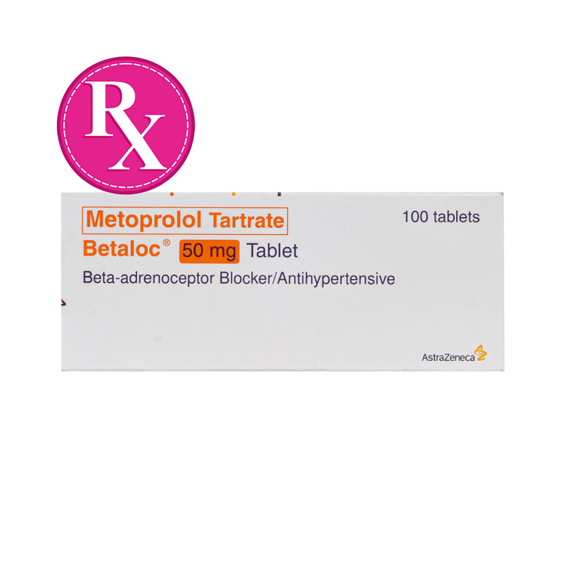 Betaloc Metoprolol Tartrate 50mg Tablet By 1's