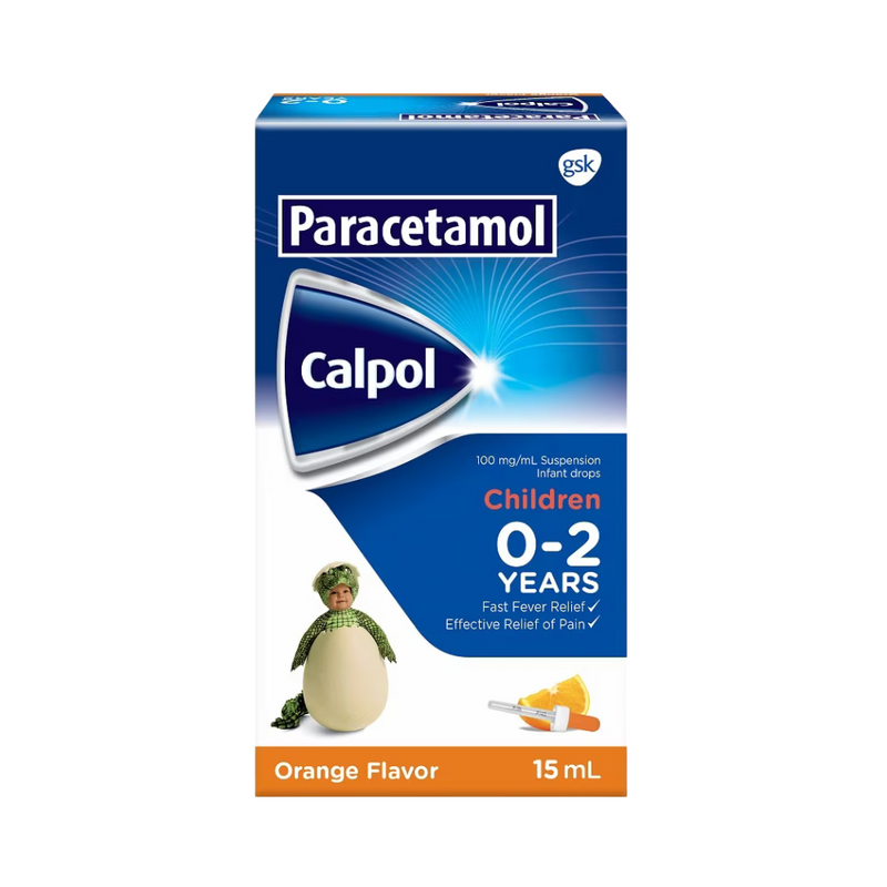 Calpol Paracetamol 100mg/ml Infant Drops 15ml