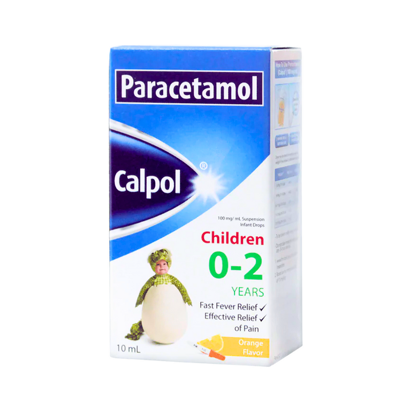 Calpol Paracetamol 100mg/ml Infant Drops 10ml