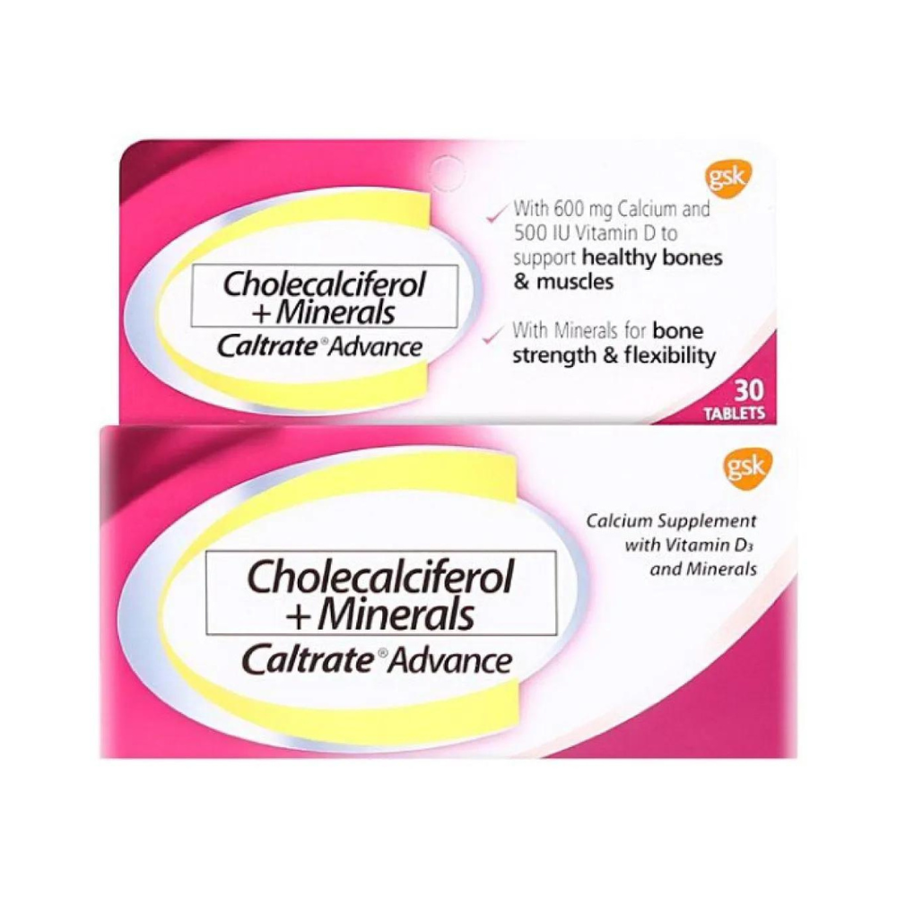 Calrite Tablet Caltrate Advance Cholecalciferol + Minerals Tablet By 30's