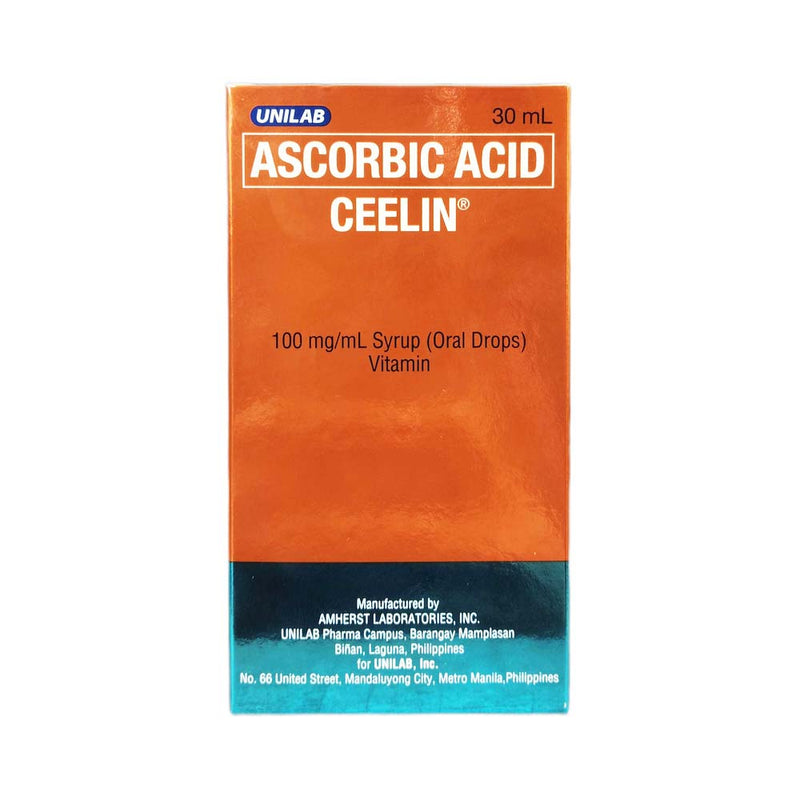 Ceelin Ascorbic Acid 100mg/ml Drops 30ml