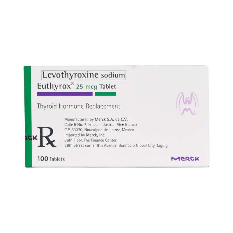 Euthyrox Levothyroxine Sodium 25mcg Tablet By 1's