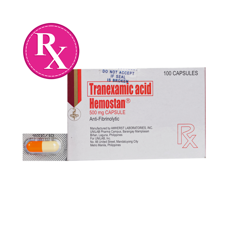 Hemostan Tranexamic Acid 500mg Capsule By 1's