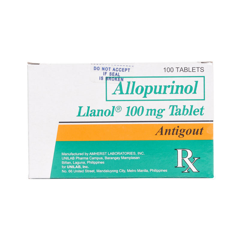 Llanol Allopurinol 100mg Tablet By 1's