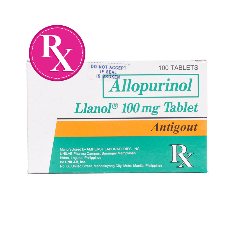 Llanol Allopurinol 100mg Tablet By 1's