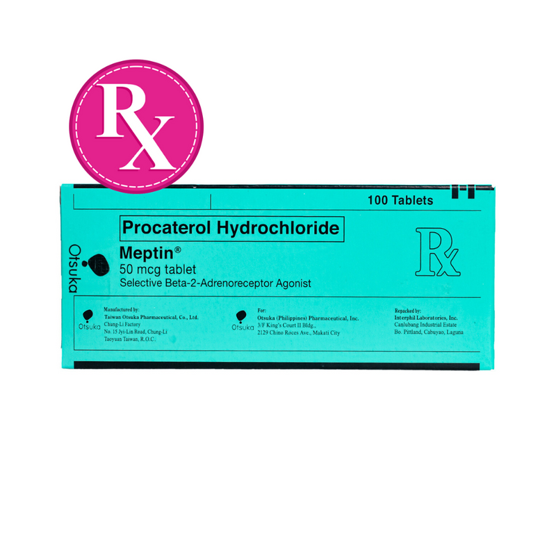 Meptin Procaterol Hydrochloride Tablet 50mcg 1's