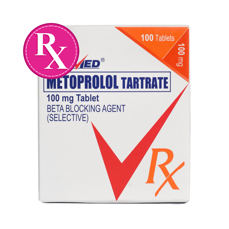Ritemed Metoprolol Tartrate Tablet 100mg 1's