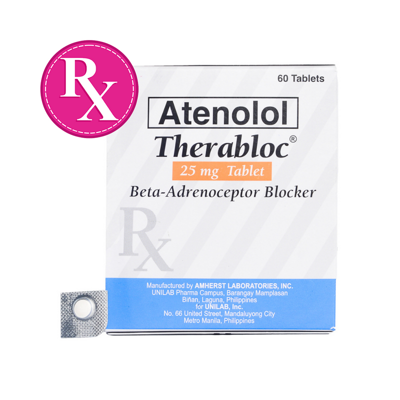 Therabloc Atenolol 25mg Tablet By 1's