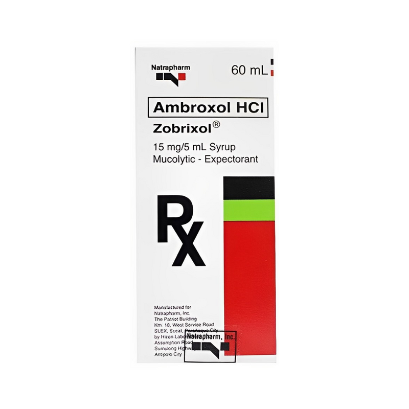 Zobrixol Ambroxol 15mg/5ml Syrup 60ml