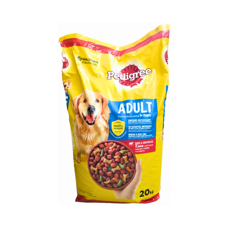 Pedigree Dry Dog Food Beef And Vegetable 20kg