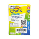Kid Art Dustless Chalk 12 in 1 White