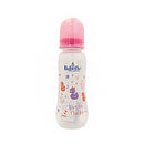 Babyflo Feeding Bottle With Rubber Nipple Nursery Rhyme Pink 240ml (8oz)