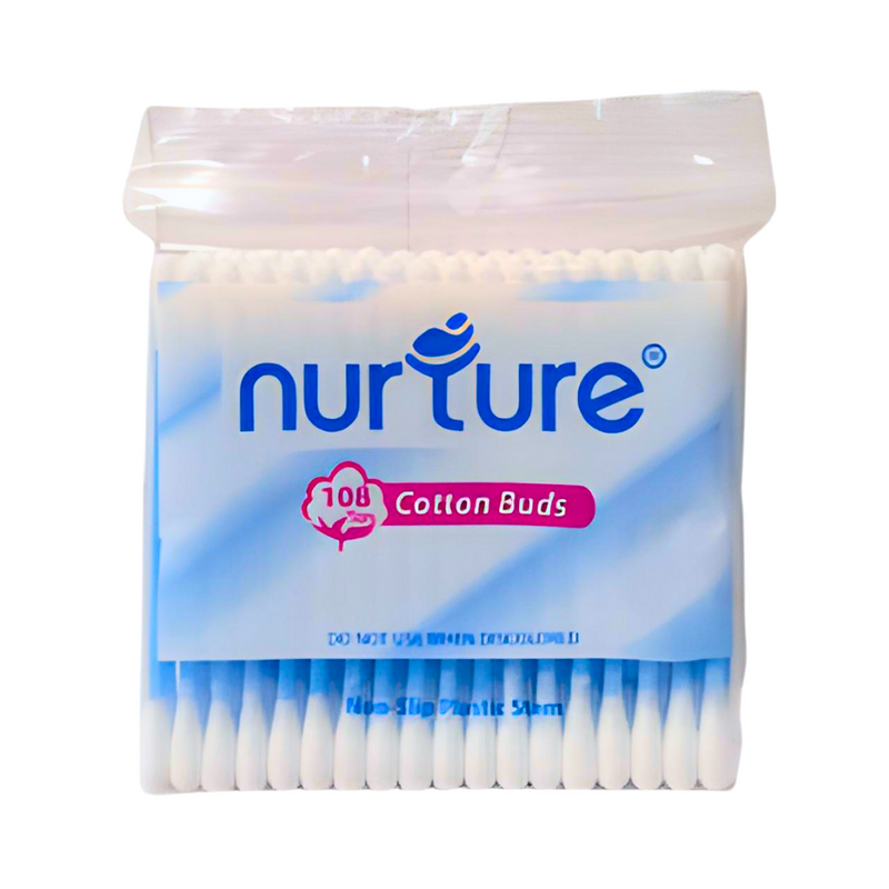 Nurture Infants Cotton Buds Plastic Polybag Blue 108 Tips