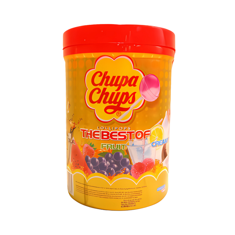 Chupa Chups The Best Of Tube Assorted Lollipops12g x 100's