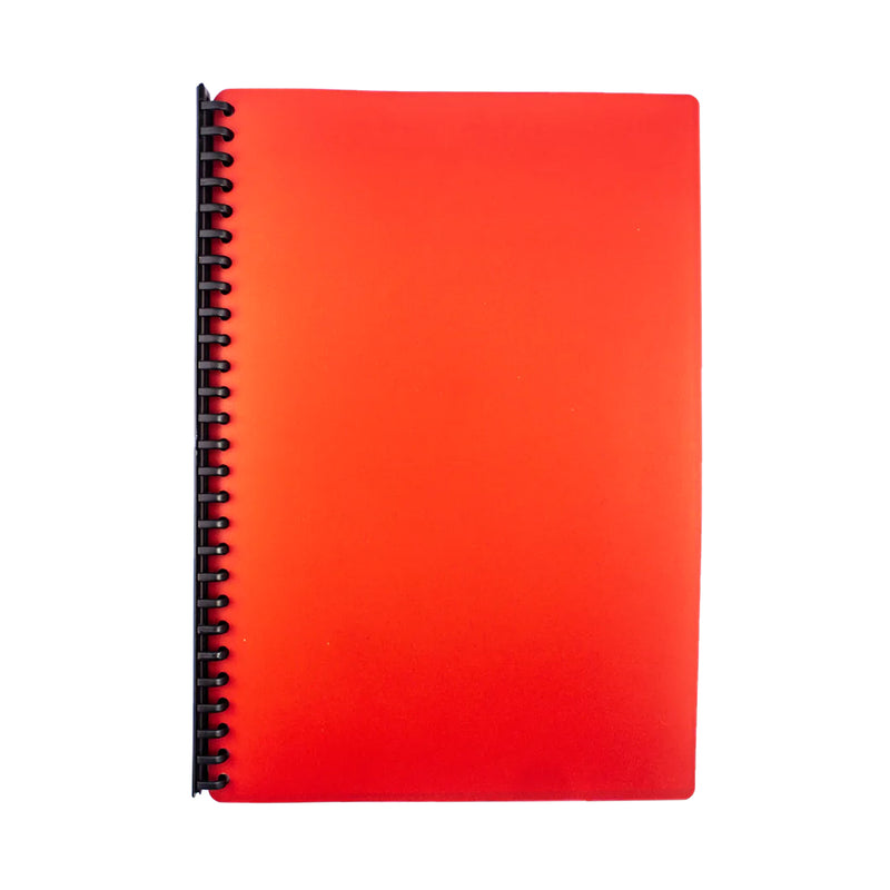 Joy Refillable Clearbook Plain Red Long