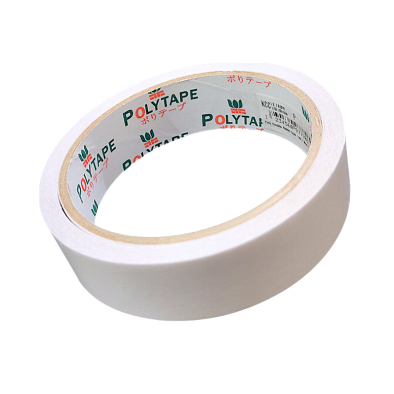 Poly Double Sided Tape 1in x 10m