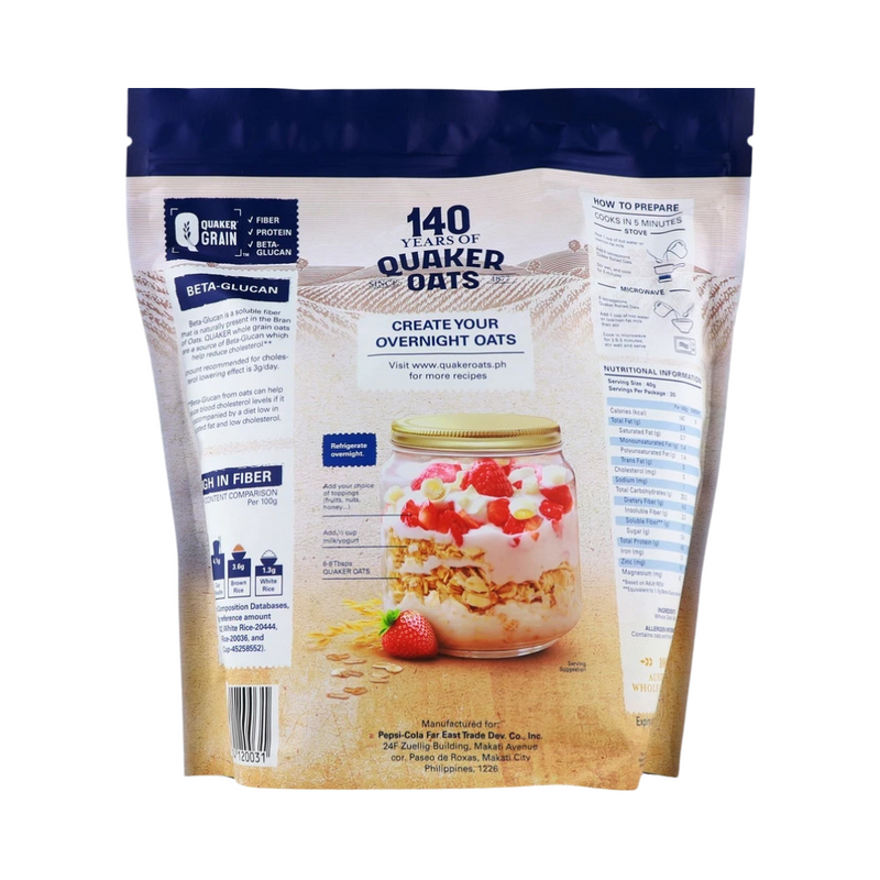 Quaker Rolled Oats Old Fashioned SUP 1.2kg