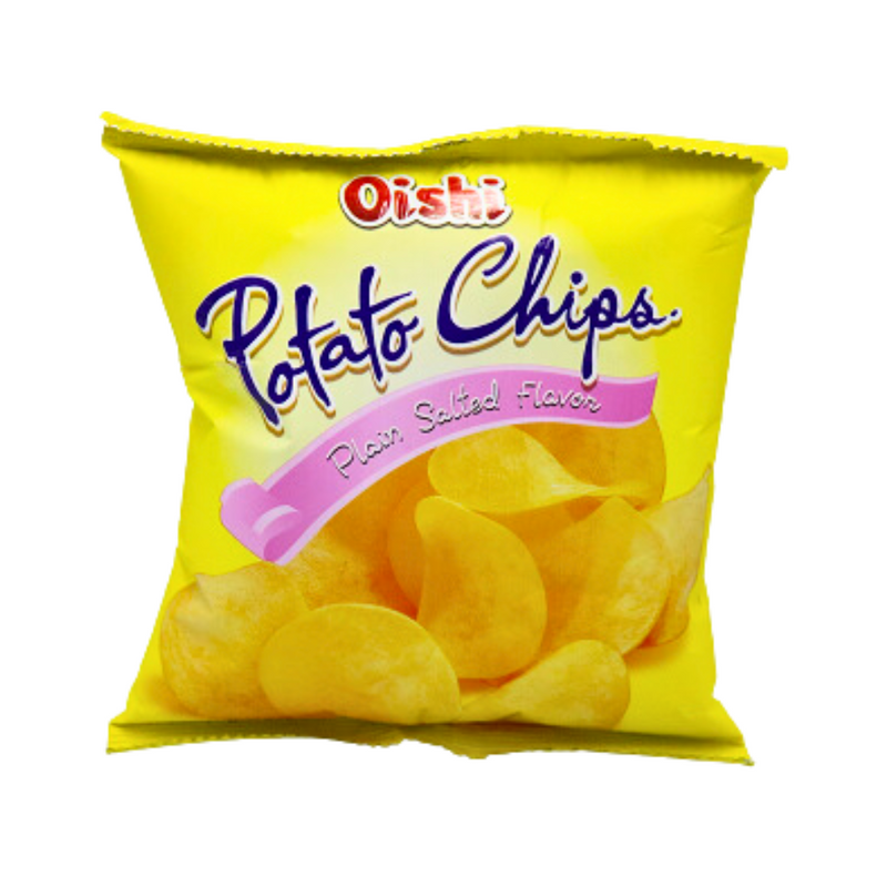 Oishi Potato Chips Plain Salted 22g