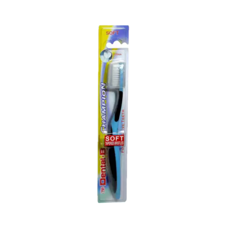 Dental B Champion Toothbrush Adult Soft With Cup