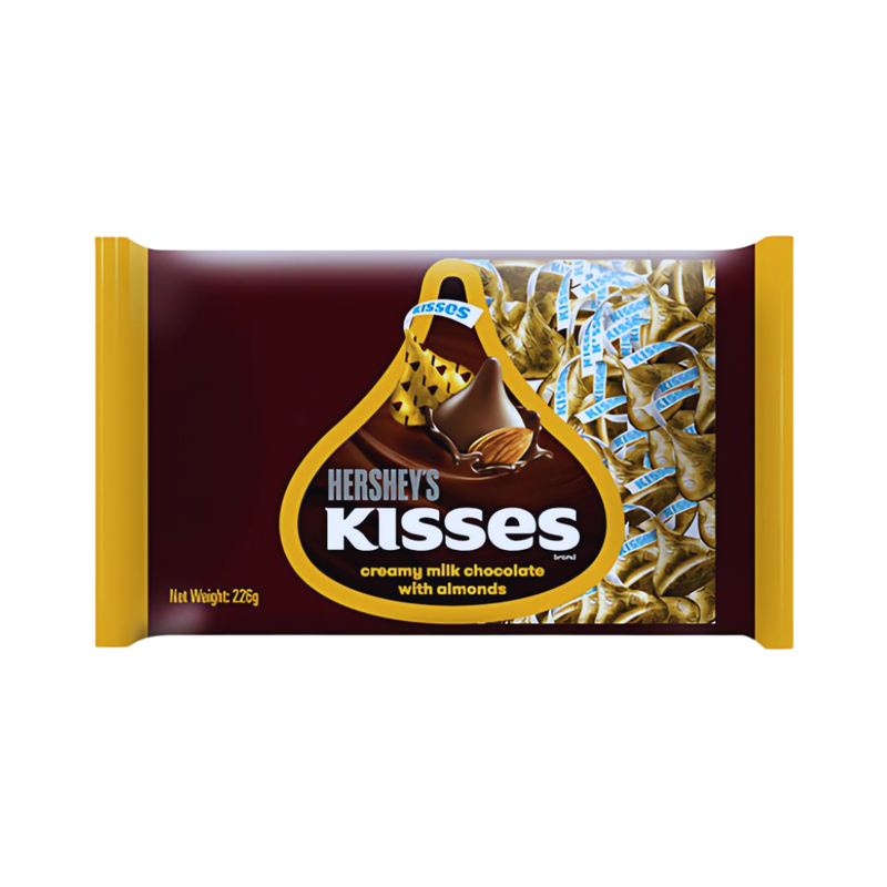 Hershey's Kisses Milk Chocolate With Almond 226g (8oz)