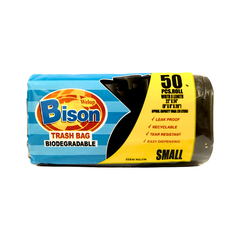 Bison Trash Bags Small 9 x 9 x 20in 50's