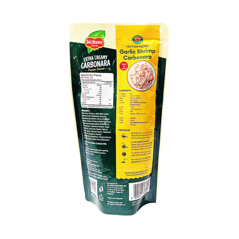 Del Monte Gourmet Pasta Sauce Carbonara 200g