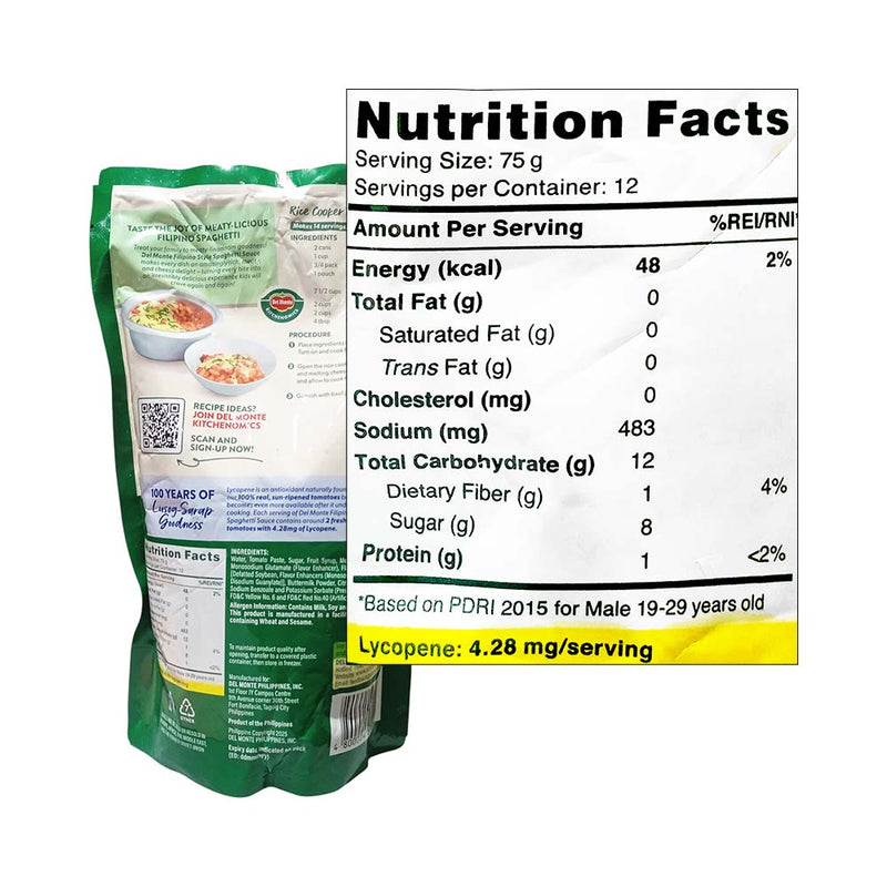 Del Monte Spaghetti Sauce Filipino Style 900g