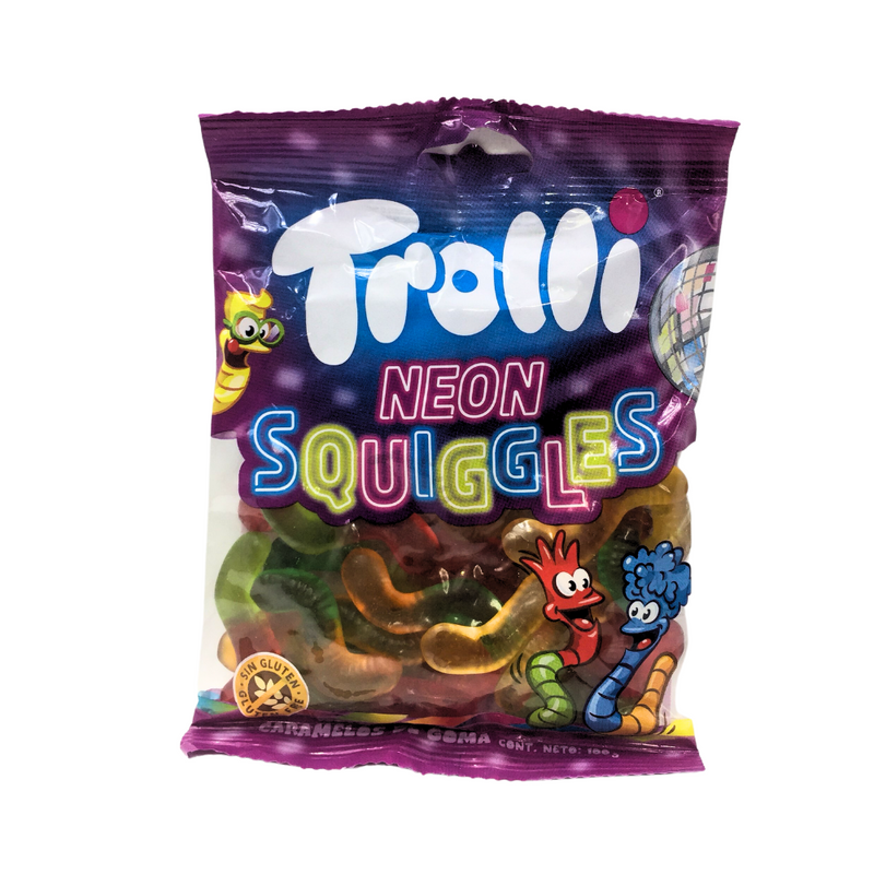 Trolli Gummy Candy Neon Squiggles 100g