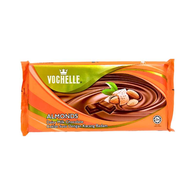 Vochelle Dairy Milk Chocolate Almond Nuts 175g