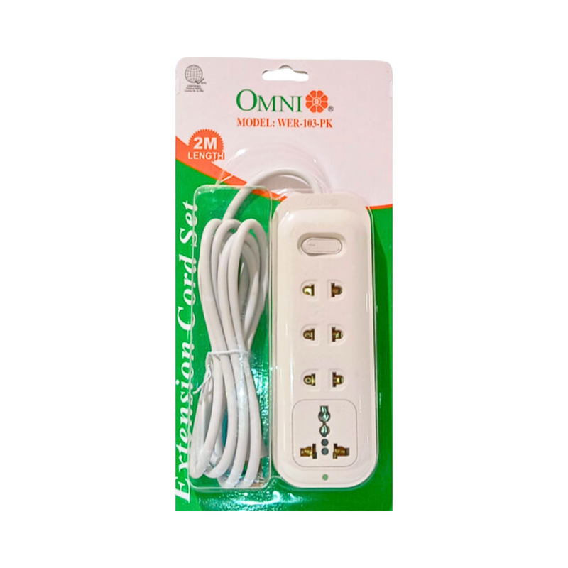 Omni Wer-103-Pk Extension Cord Set 4-gang