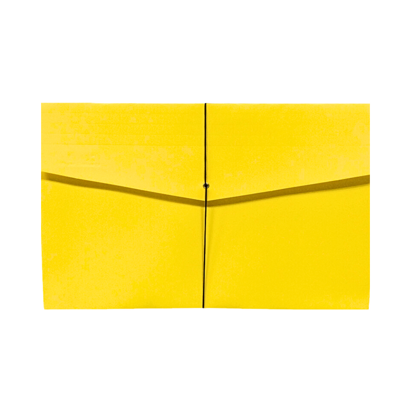 Expanding Envelope With Garter Yellow Long