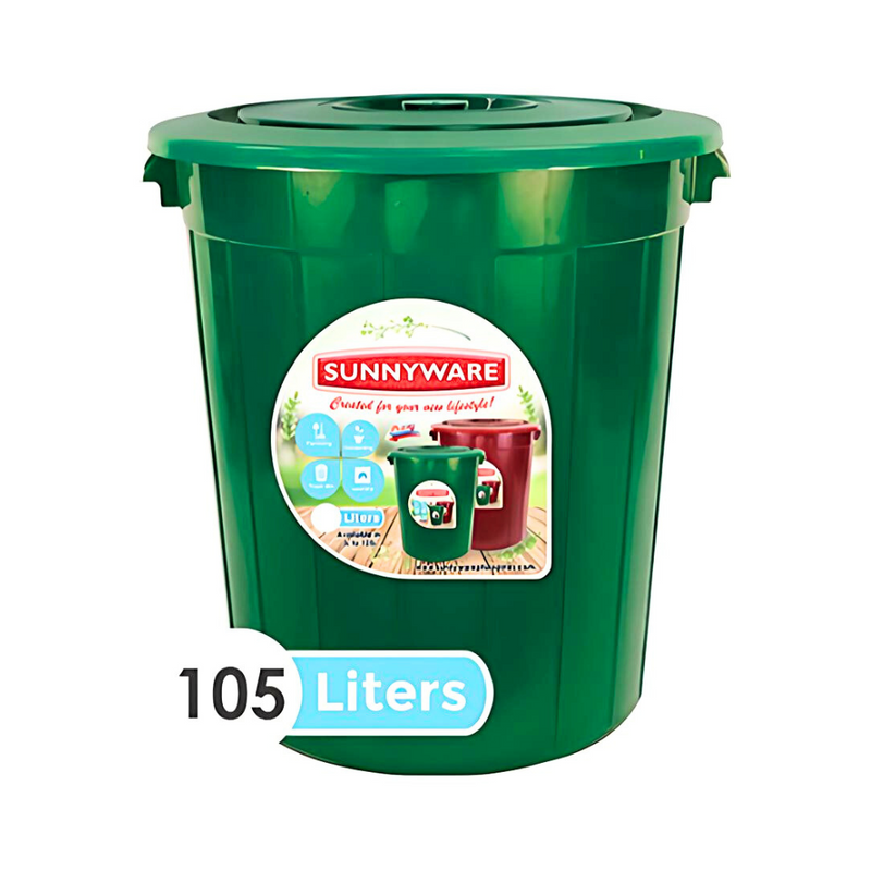 Sunnyware Water Container With Cover 105L