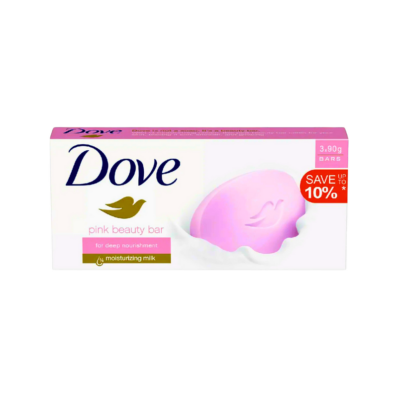 Dove Beauty Bar Soap Pink 90g x 3's
