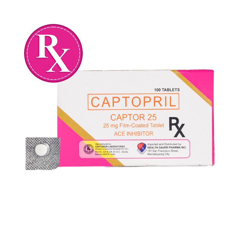 Captopril 25mg Tablet 1's