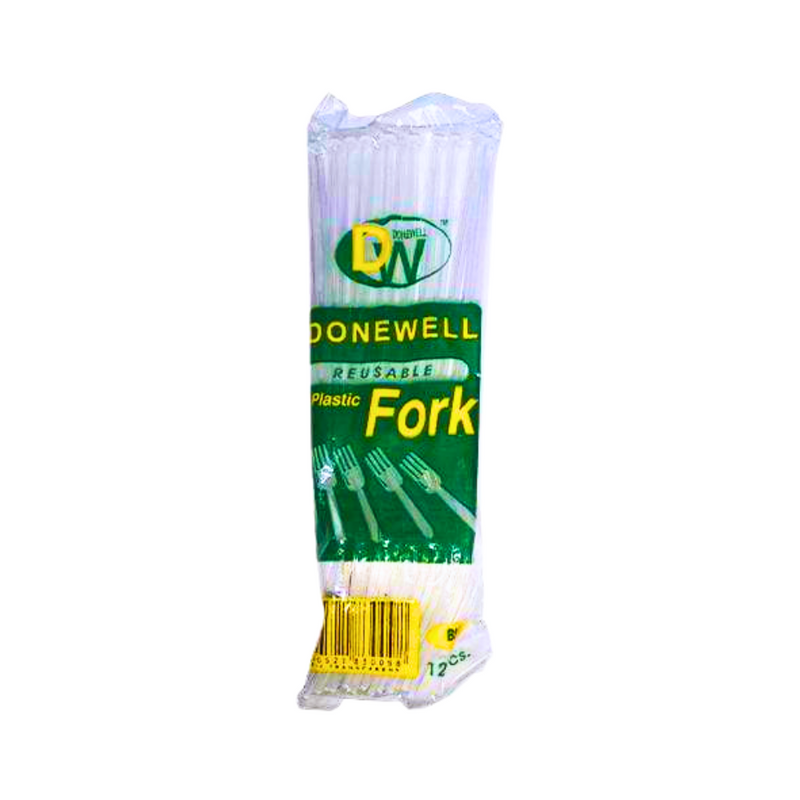 Donewell Plastic Fork Opaque Big 12's